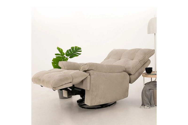 Osmara Reclinerfåtölj Elektrisk - Krämvit - Möbler - Vardagsrum - Fåtöljer - Biofåtöljer & reclinerfåtöljer