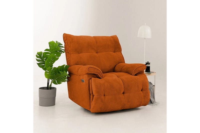 Osmara Reclinerfåtölj Elektrisk - Röd - Möbler - Vardagsrum - Fåtöljer - Liggfåtöljer