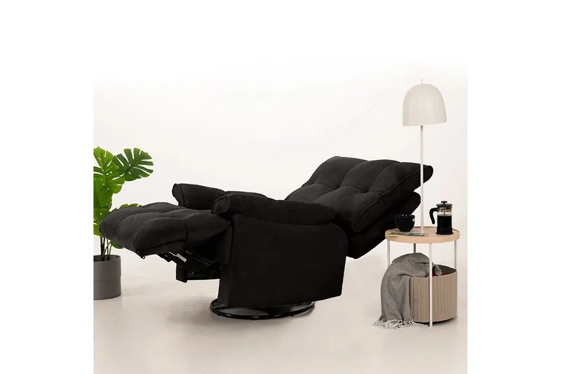 Osmara Reclinerfåtölj Elektrisk - Svart - Möbler - Vardagsrum - Fåtöljer - Biofåtöljer & reclinerfåtöljer