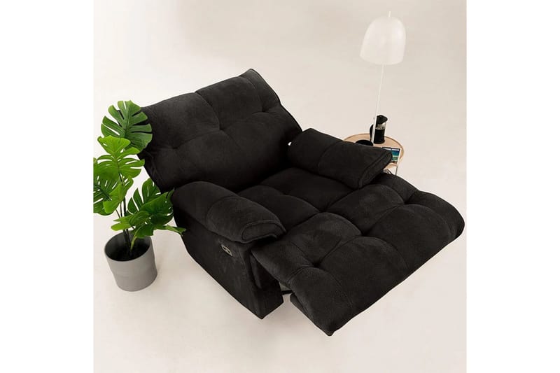 Osmara Reclinerfåtölj Elektrisk - Svart - Möbler - Vardagsrum - Fåtöljer - Liggfåtöljer