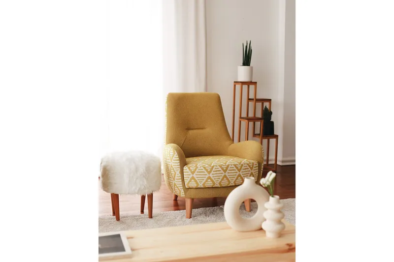 Parven Fåtölj - Gul - Möbler - Vardagsrum - Fåtöljer