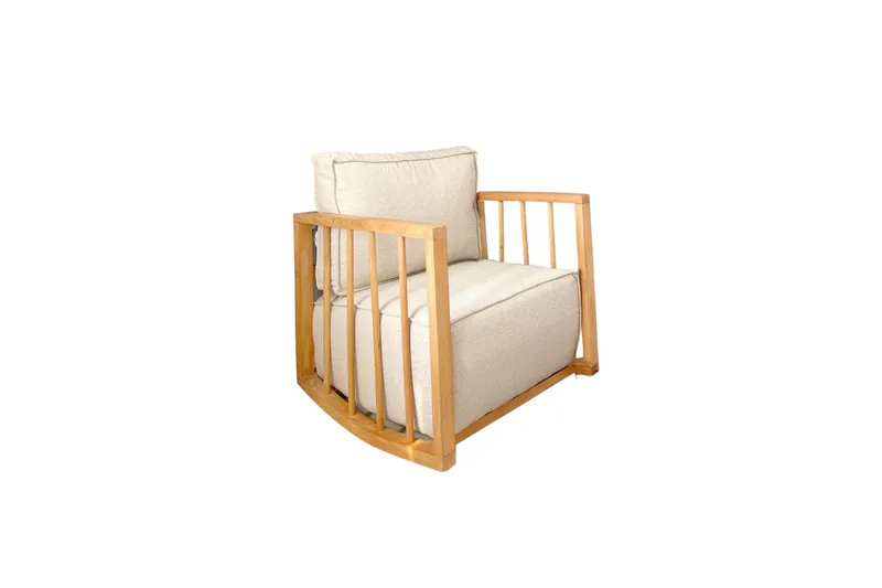 Patra Teddy Fåtölj - Vit - Möbler - Vardagsrum - Stolar & sittmöbler - Snurrstolar & gungstolar