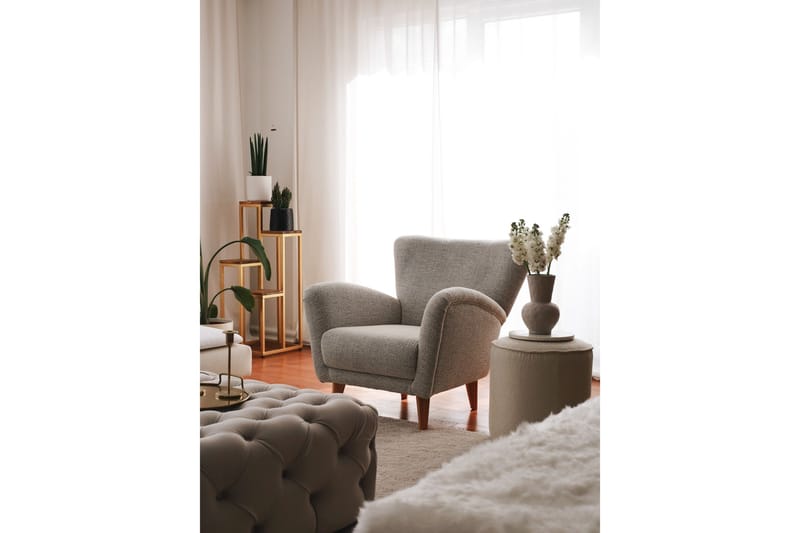 Patwa Teddy Fåtölj Grå - Grå - Möbler - Vardagsrum - Fåtöljer