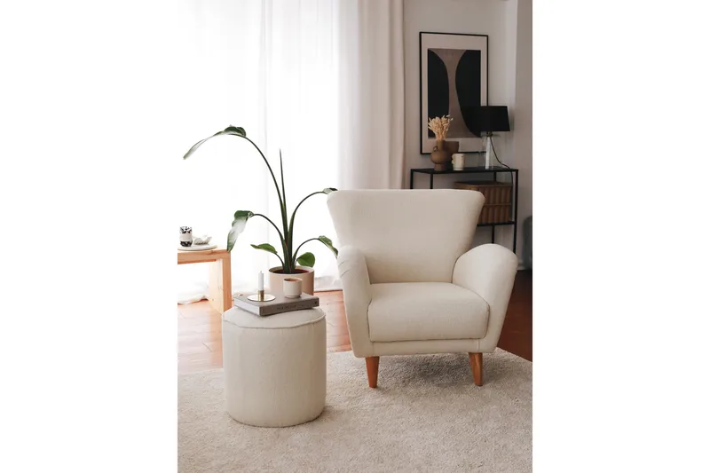 Patwa Teddy Fåtölj White, Vit