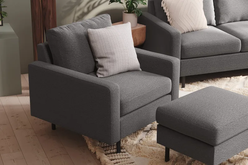 Peppe Fåtölj - Ljusgrå - Möbler - Vardagsrum - Fåtöljer