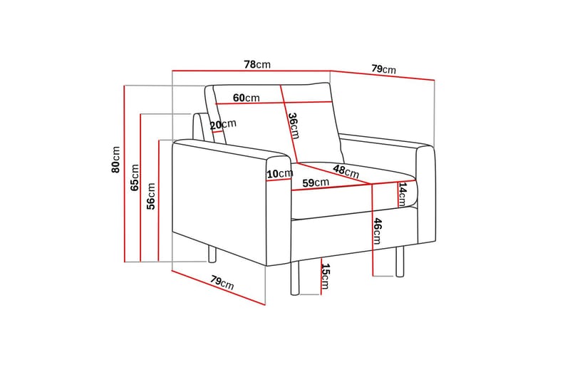 Peppe Manchester Fåtölj 76 cm Bred - Beige - Möbler - Vardagsrum - Fåtöljer