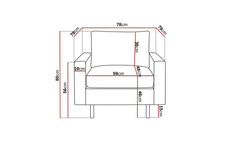 Peppe Manchester Fåtölj 76 cm Bred - Beige - Möbler - Vardagsrum - Fåtöljer