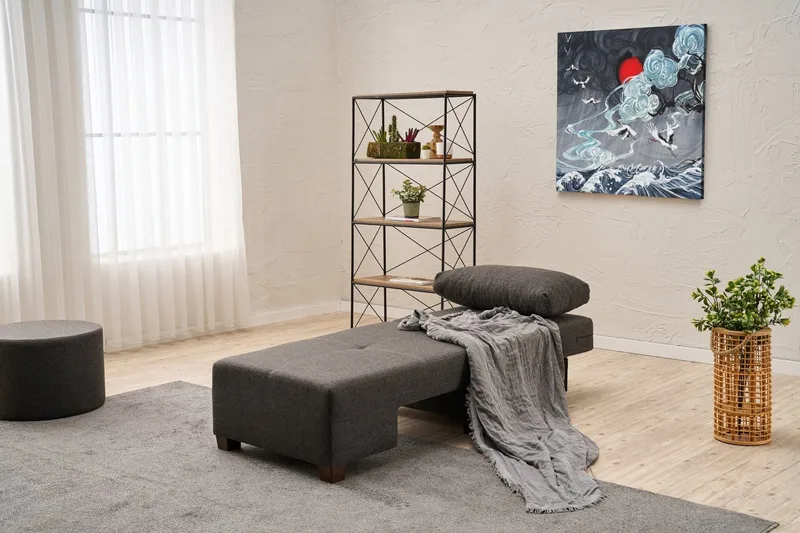 Perenna Bäddfåtölj - Antracit - Möbler - Vardagsrum - Fåtöljer - Bäddfåtöljer