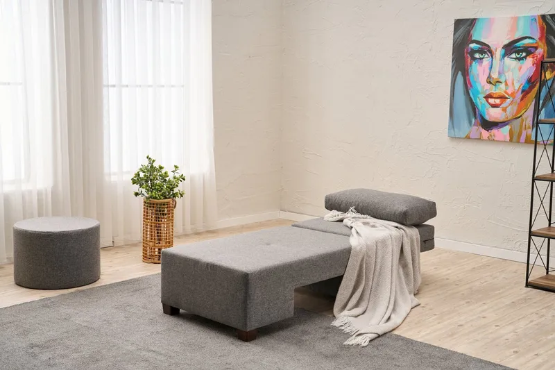 Perenna Bäddfåtölj - Grå - Möbler - Vardagsrum - Fåtöljer - Bäddfåtöljer