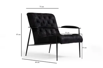 Pictou Fåtölj - Svart - Möbler - Vardagsrum - Fåtöljer