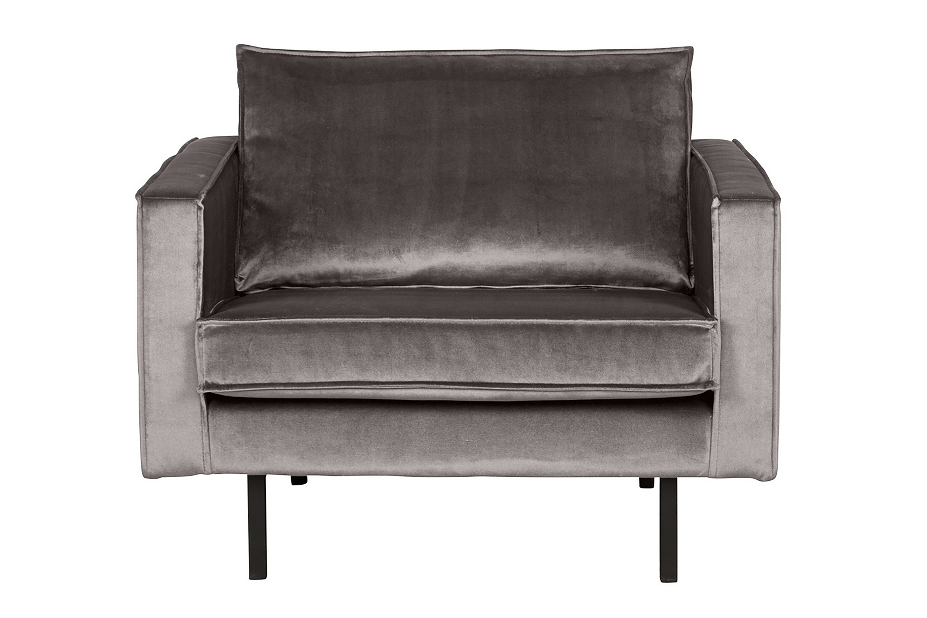 rafaele sammetsfåtölj taupe -