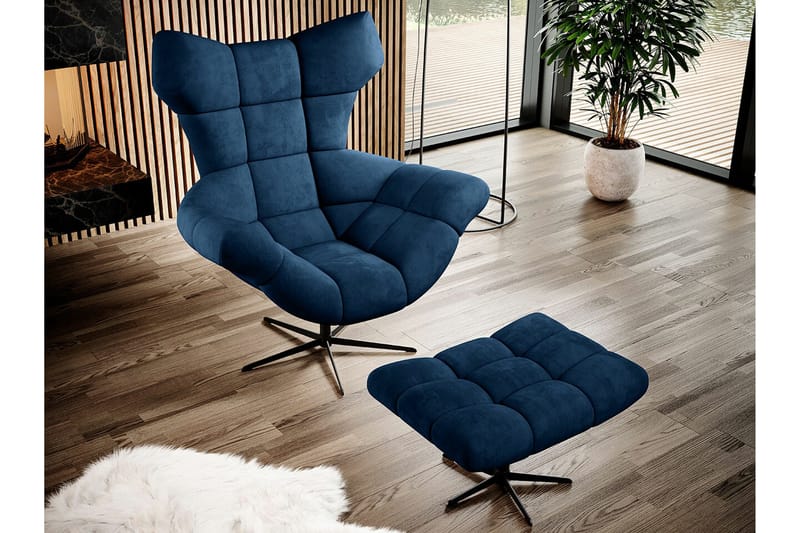 Rathkeale Fåtölj Dark blue - Möbler - Vardagsrum - Fåtöljer