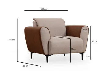 Rebelo Fåtölj - Beige - Möbler - Vardagsrum - Fåtöljer