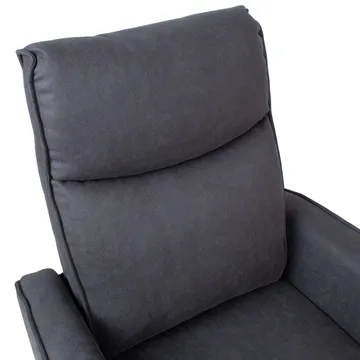 Reclinerfåtölj Björna med elektrisk mekanism - grå - Möbler - Vardagsrum - Fåtöljer - Skinnfåtölj