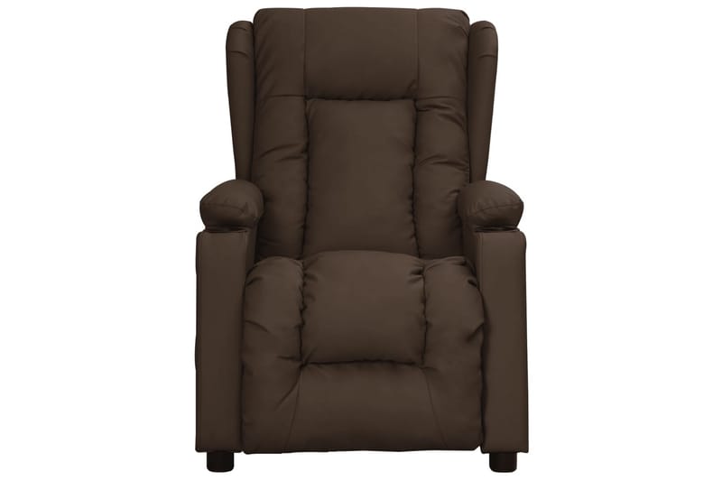 Reclinerfåtölj brun konstläder - Brun - Möbler - Vardagsrum - Fåtöljer - Biofåtöljer & reclinerfåtöljer