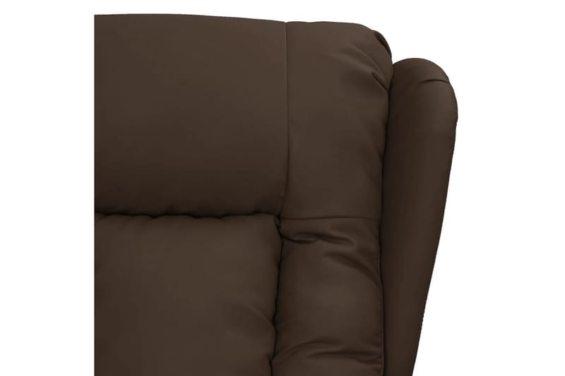Reclinerfåtölj brun konstläder - Brun - Möbler - Vardagsrum - Fåtöljer - Biofåtöljer & reclinerfåtöljer