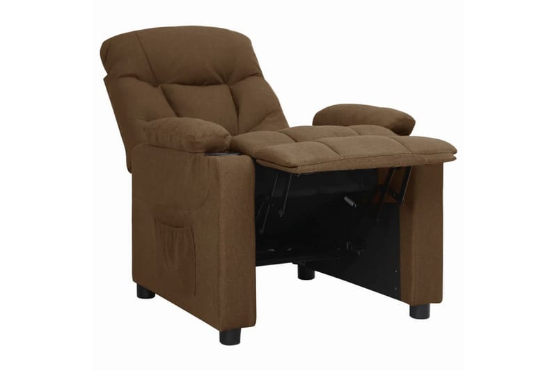 Reclinerfåtölj brun tyg - Brun - Möbler - Vardagsrum - Fåtöljer - Biofåtöljer & reclinerfåtöljer