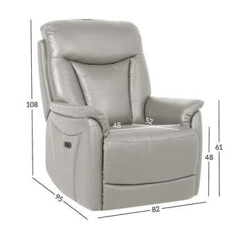 Reclinerfåtölj Gårdal med elektrisk lyftmekanism läder - Beige - Möbler - Vardagsrum - Fåtöljer - Seniorfåtölj