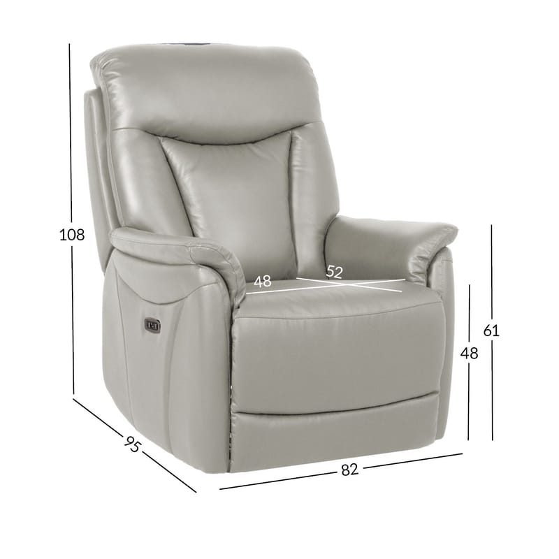 Reclinerfåtölj Gårdal med elektrisk lyftmekanism läder - Beige - Möbler - Vardagsrum - Fåtöljer - Seniorfåtölj