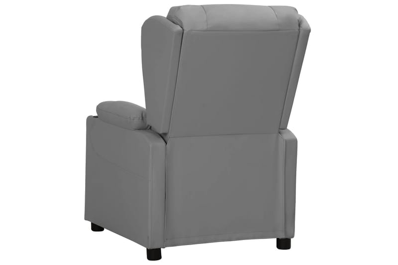 Reclinerfåtölj grå konstläder - Grå - Möbler - Vardagsrum - Fåtöljer - Biofåtöljer & reclinerfåtöljer