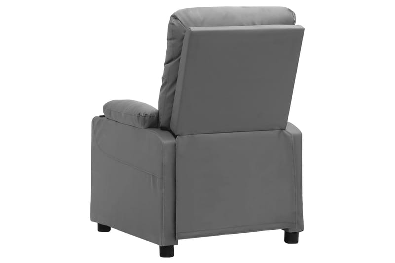 Reclinerfåtölj grå konstläder - Grå - Möbler - Vardagsrum - Fåtöljer - Biofåtöljer & reclinerfåtöljer