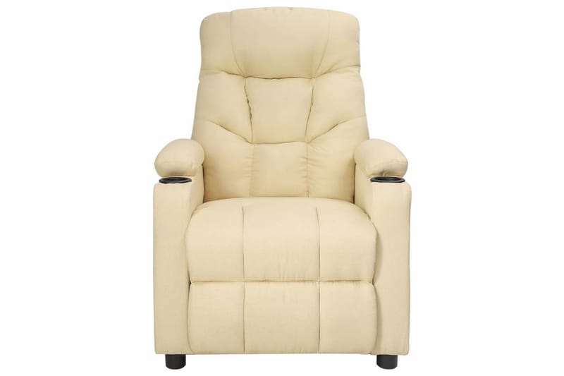 Reclinerfåtölj gräddvit tyg - Kräm - Möbler - Vardagsrum - Fåtöljer - Biofåtöljer & reclinerfåtöljer