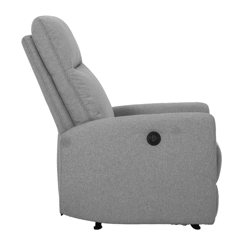 Reclinerfåtölj Gränor med elektrisk mekanism - ljusgrå - Möbler - Vardagsrum - Fåtöljer - Biofåtöljer & reclinerfåtöljer