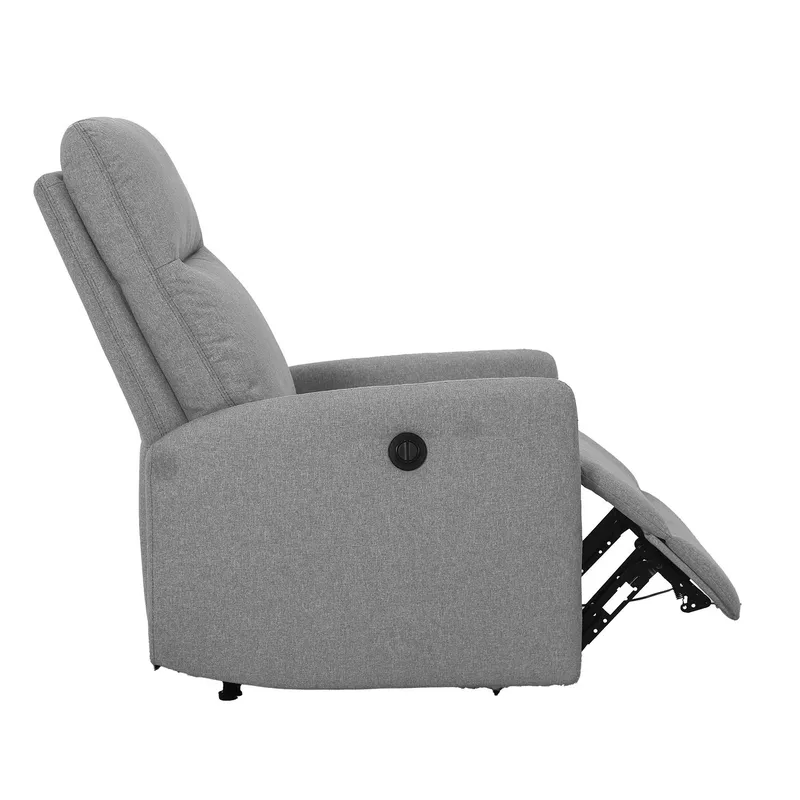Reclinerfåtölj Gränor med elektrisk mekanism - ljusgrå - Möbler - Vardagsrum - Fåtöljer - Biofåtöljer & reclinerfåtöljer