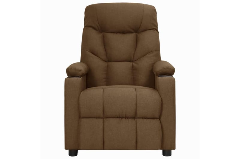 Reclinerfåtölj med uppresningshjälp brun tyg - Brun - Möbler - Vardagsrum - Fåtöljer - Biofåtöljer & reclinerfåtöljer
