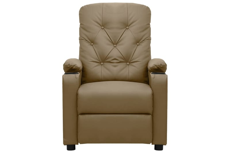 Reclinerfåtölj med uppresningshjälp cappuccino konstläder - Cappuccino - Möbler - Vardagsrum - Fåtöljer - Biofåtöljer & reclinerfåtöljer