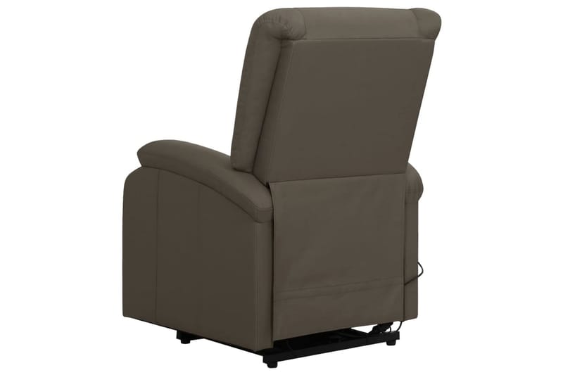 Reclinerfåtölj med uppresningshjälp grå konstläder - Grå - Möbler - Vardagsrum - Fåtöljer - Biofåtöljer & reclinerfåtöljer