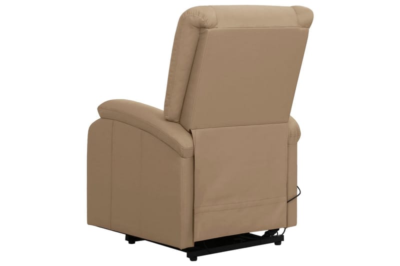 Reclinerfåtölj med uppresningshjälp ljusbrun konstläder - Ljusbrun - Möbler - Vardagsrum - Fåtöljer - Biofåtöljer & reclinerfåtöljer