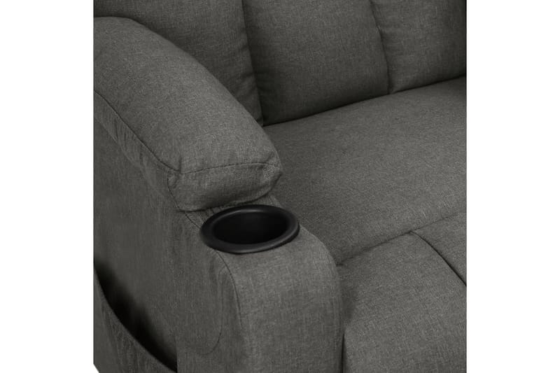 Reclinerfåtölj med uppresningshjälp mörkgrå tyg - Grå - Möbler - Vardagsrum - Fåtöljer - Biofåtöljer & reclinerfåtöljer