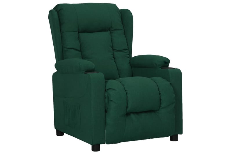 Reclinerfåtölj med uppresningshjälp mörkgrön tyg - Grön - Möbler - Vardagsrum - Fåtöljer - Biofåtöljer & reclinerfåtöljer