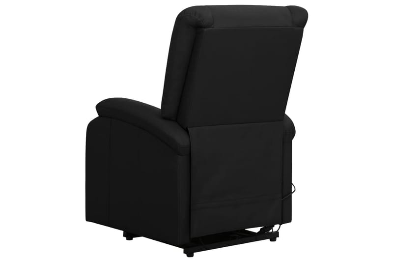 Reclinerf�åtölj med uppresningshjälp svart konstläder - Svart - Möbler - Vardagsrum - Fåtöljer - Biofåtöljer & reclinerfåtöljer