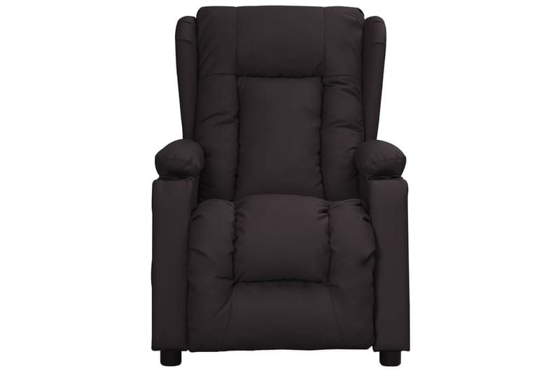 Reclinerfåtölj med uppresningshjälp svart konstläder - Svart - Möbler - Vardagsrum - Fåtöljer - Biofåtöljer & reclinerfåtöljer