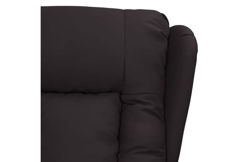 Reclinerfåtölj med uppresningshjälp svart konstläder - Svart - Möbler - Vardagsrum - Fåtöljer - Biofåtöljer & reclinerfåtöljer