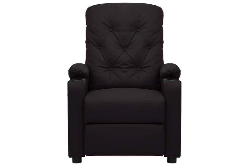 Reclinerfåtölj med uppresningshjälp svart konstläder - Svart - Möbler - Vardagsrum - Fåtöljer - Biofåtöljer & reclinerfåtöljer