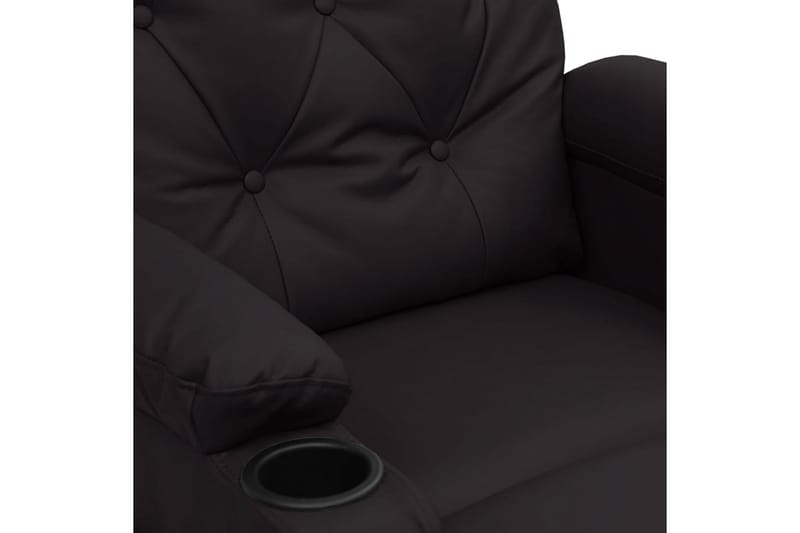 Reclinerfåtölj med uppresningshjälp svart konstläder - Svart - Möbler - Vardagsrum - Fåtöljer - Biofåtöljer & reclinerfåtöljer
