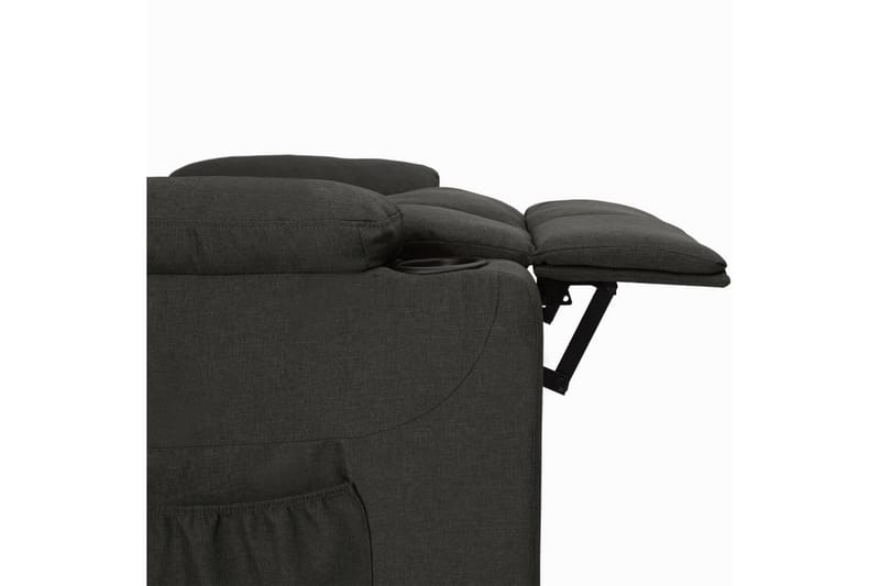 Reclinerfåtölj med uppresningshjälp svart tyg - Svart - Möbler - Vardagsrum - Fåtöljer - Biofåtöljer & reclinerfåtöljer