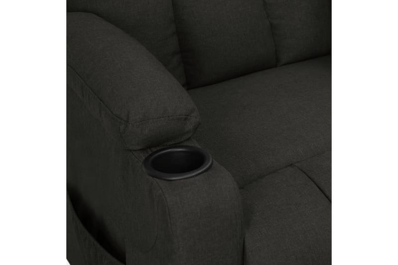 Reclinerfåtölj med uppresningshjälp svart tyg - Svart - Möbler - Vardagsrum - Fåtöljer - Biofåtöljer & reclinerfåtöljer