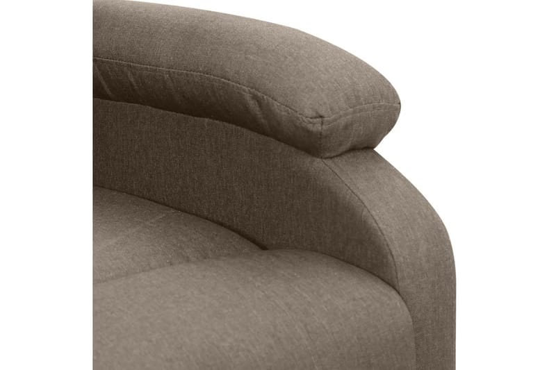 Reclinerfåtölj med uppresningshjälp taupe tyg - Brun - Möbler - Vardagsrum - Fåtöljer - Biofåtöljer & reclinerfåtöljer