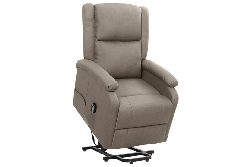 Reclinerfåtölj med uppresningshjälp taupe tyg - Brun - Möbler - Vardagsrum - Fåtöljer - Biofåtöljer & reclinerfåtöljer