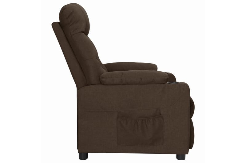 Reclinerfåtölj mörkbrun tyg - Brun - Möbler - Vardagsrum - Fåtöljer - Biofåtöljer & reclinerfåtöljer