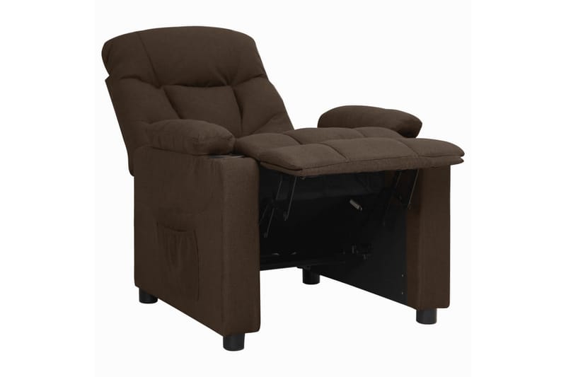 Reclinerfåtölj mörkbrun tyg - Brun - Möbler - Vardagsrum - Fåtöljer - Biofåtöljer & reclinerfåtöljer