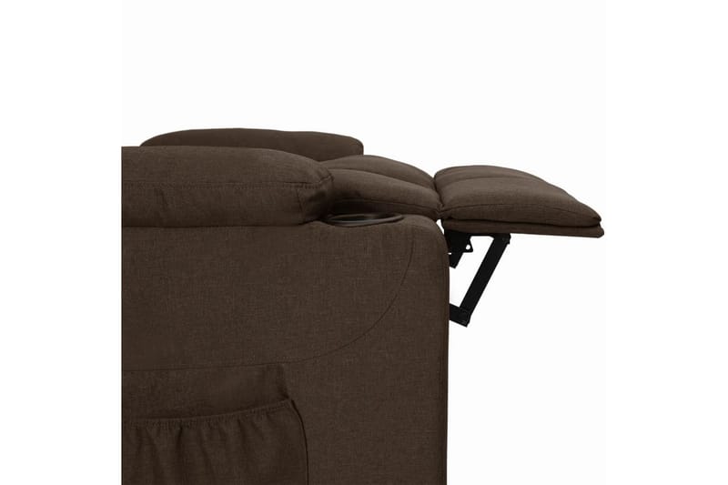 Reclinerfåtölj mörkbrun tyg - Brun - Möbler - Vardagsrum - Fåtöljer - Biofåtöljer & reclinerfåtöljer