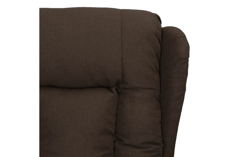 Reclinerfåtölj mörkbrun tyg - Brun - Möbler - Vardagsrum - Fåtöljer - Biofåtöljer & reclinerfåtöljer