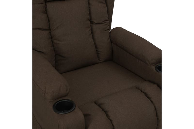 Reclinerfåtölj mörkbrun tyg - Brun - Möbler - Vardagsrum - Fåtöljer - Biofåtöljer & reclinerfåtöljer