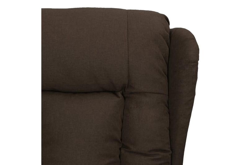 Reclinerfåtölj mörkbrun tyg - Brun - Möbler - Vardagsrum - Fåtöljer - Biofåtöljer & reclinerfåtöljer