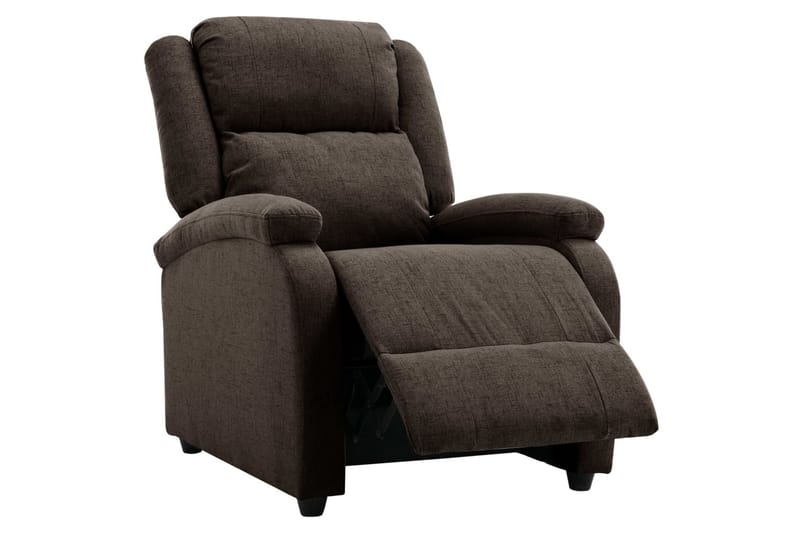 Reclinerfåtölj mörkbrun tyg - Mörkbrun - Möbler - Vardagsrum - Fåtöljer - Biofåtöljer & reclinerfåtöljer